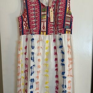 Uncle Frank Multicolor Embroidered Dress